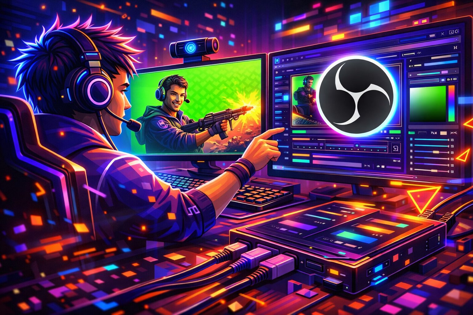 Как добавить хромакей в OBS Studio